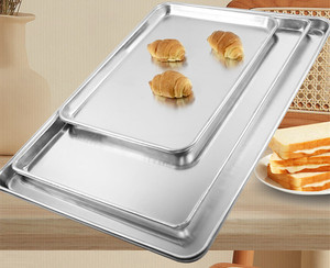 Nhôm tấm vuông Pan khay nướng cho sử dụng thương mại bánh mì Loaf bánh Chảo Lớp phủ gốm cấp thực phẩm 10x13 inch - Product Image 5