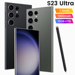 2023新しいAndroid 13.0携帯電話クラスA + S23 + 5Gロック解除電話48MP + 108MP 7.3インチ<span class=keywords><strong>16Gb</strong></span> + 1テラバイトAndroidスマートフォン