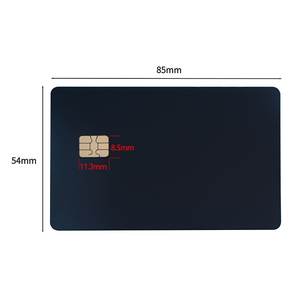 Carta personalizzata a banda magnetica con doppia interfaccia in metallo con contatto aziendale in acciaio inossidabile carta bianca con chip di credito in metallo Java - Product Image 4