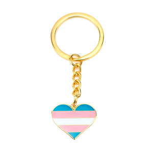 Custom Heart <strong>Shaped</strong> Lesbian Lgbt <strong>Flag</strong> Key Chain Keyring Metal Enamel Epoxy Dome rainbow Gay Pride <strong>Keychain</strong> - Product Image 5