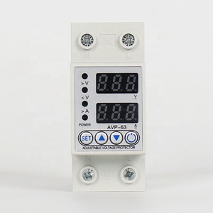 63A 40A Adjustable Automatic Reset Over Current Overload <strong>Voltage</strong> Regulator Single Phase AC DC Digital Display <strong>Voltage</strong> Stabilizer - Product Image 3