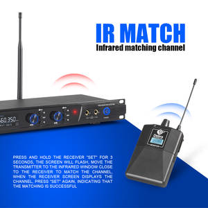 Debra Audio Professional UHF Sistema de monitor inalámbrico en la oreja Aprobado por La CE XLR Auricular Micrófono LED Cancelación de ruido