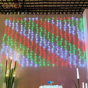 TOPREX DECOR Outdoor <strong>DMX</strong> Programmable <strong>Led</strong> Seven Color Sync <strong>Digital</strong> Smart Rbg Curtain Fishing Net <strong>String</strong> fairy Light - Product Image 1