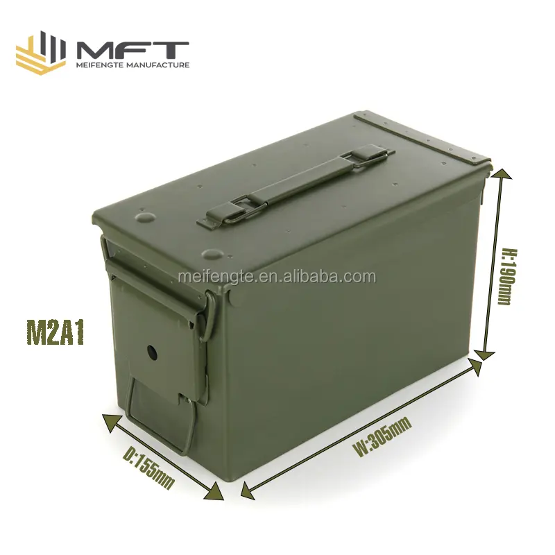 Stock vente prix compétitif livraison immédiate M2A1 Portable munitions/munitions peut métal fer boîte à outils