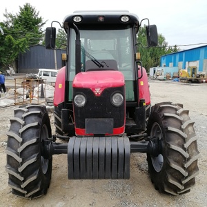 二手农用拖拉机梅西弗格森<span class=keywords><strong>120hp</strong></span> 4x4WD紧凑型拖拉机农业设备中国拖拉机带装载机更便宜
