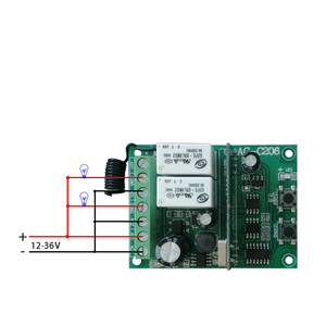 DC 12V - 24V di Rotolamento Ricevitore a Codice fisso interruttore di controllo del cancello del garage A Distanza - Product Image 2
