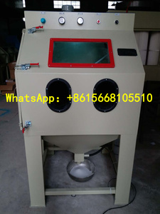 Manual Sand <strong>Blast</strong> Deruster Equipment <strong>Small</strong> Sandblasting Machine Dry Blasting Cabinet With Filter Recovery System