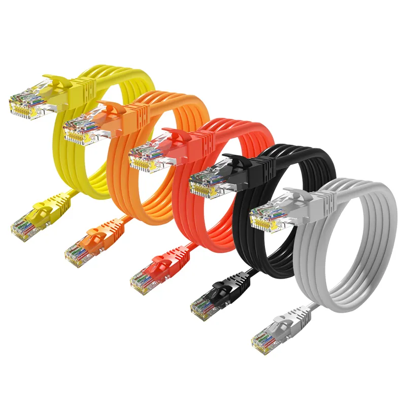 1M 3M 5M 305m Cat6 Cat6a Cat 6 SFTP UTP Lan Ethernet Cable de red Patch Cord RJ45 Núcleo desnudo de cobre con chaqueta de PVC