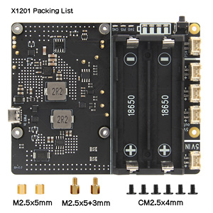 X1201 Geekworm Raspberry Pi 5 18650 up V1 1 1 scheda di gestione della potenza con accensione automatica per Pi 5 - Product Image 6