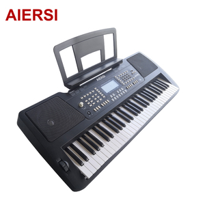 Aiersi teclado de piano com 61 teclas, teclado de piano com tela lcd, instrumentos musicais usb, estilo árabe