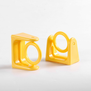 360度旋转环伸缩杆钩固定支架2三角挂杆环自由打孔窗帘杆支架 - Product Image 5