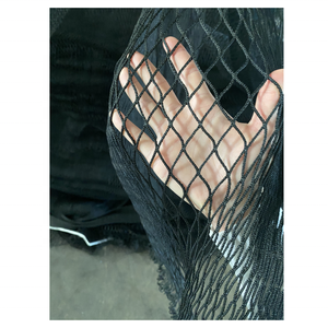 Özelleştirme balıkçılık net çin fabrika yüksek kaliteli polyester net küçük/büyük örgü raschel 210D/72 düğümsüz spor güvenlik ağı - Product Image 5