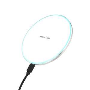 Portable Cell Phone Wireless Charger Pad Led Light 15w Custom Logo Desk <strong>2</strong> <strong>in</strong> <strong>1</strong> Wireless Fast Charging 10w Charger Inalambric - Product Image 5