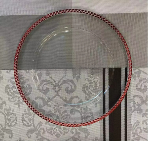 婚礼桌紫色金色银色蓝色黑色充电器盘子餐具派对活动餐具