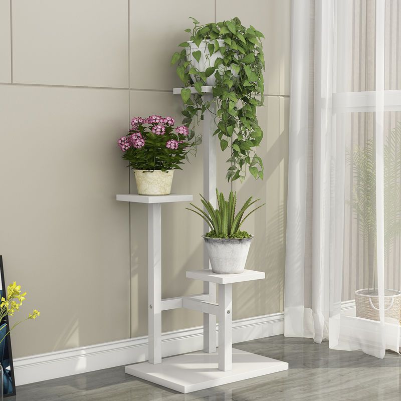 4-tier white shelf floor model