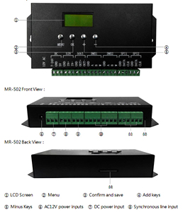 Уличная Светодиодная лампа DMX 512 модель контроллера 502 режим управления DMX 512 используется контроль - Product Image 3