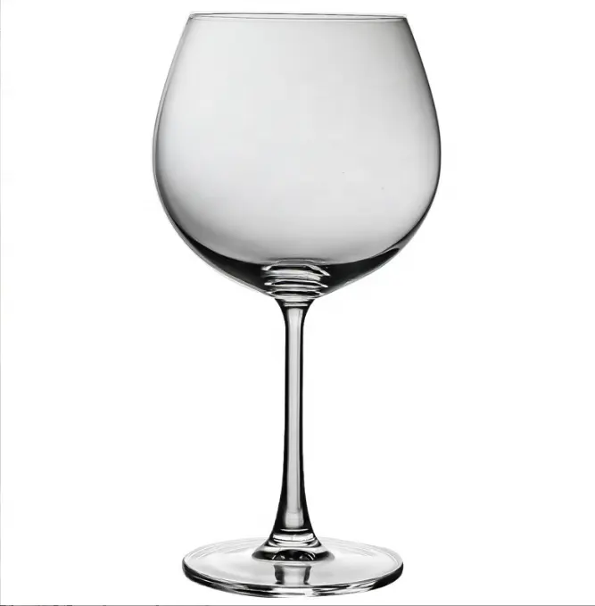 Vente en gros de verre à vin rouge transparent simple et populaire de 6oz 8oz 10oz coupe à vin en cristal pour décoration de mariage
