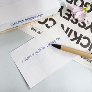 高品质定制标志印刷便签记事本纸立方体带便签木制托盘 - Product Image 5