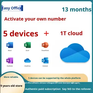 Cho Microsoft văn phòng 365 doanh nghiệp Sản phẩm chính kích hoạt nhà vĩnh viễn và đi chung xe truy cập với văn phòng từ OneDrive - Product Image 3