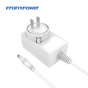 Fonte de energia Frontpower 12V 1.5A 12V 2A adaptador de energia intercambiável com UL BIS EN62368 CE/FCC/GS/KC/CCC/PSE para dispositivo de áudio