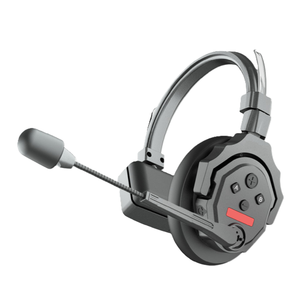 Sistema de intercomunicación con 3 auriculares de un solo oído, llamada simultánea, sesión de películas, espectáculo en vivo, puesta en escena, auriculares de intercomunicador de teatro