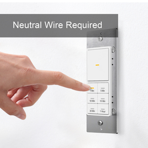 Interruttore Smart Timer ETL FCC interruttore luce a parete Smart Home pulsanti regolabili conto alla rovescia Timer interruttore luce a più periodi - Product Image 6