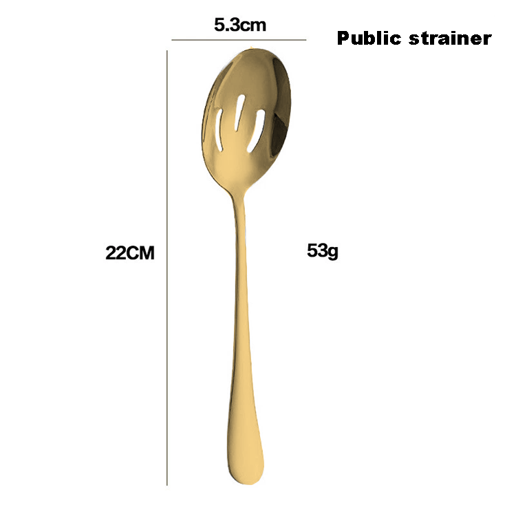 Public colander - gold