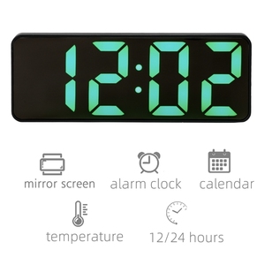 Sveglia digitale schermo LED elettronico grande numero Display orologi digitali da tavolo - Product Image 3