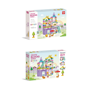 Jungen und Mädchen Baustein Sets Spielzeug Baustein Sets Kinder pädagogische Schloss Garten Bausteine Spielzeug für Kinder - Product Image 3