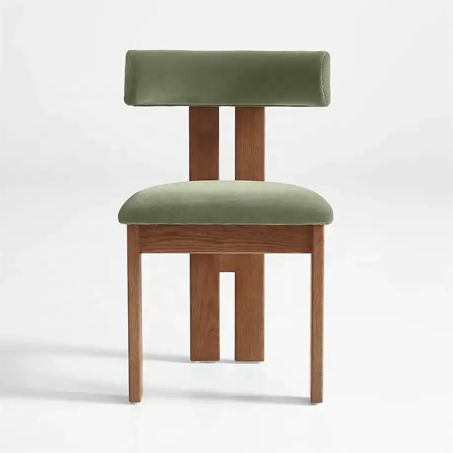 Lusso nordico velluto personalizzato sala da pranzo ristorante mobili sedia da pranzo mobili per la casa in legno massello moderno 50 pezzi