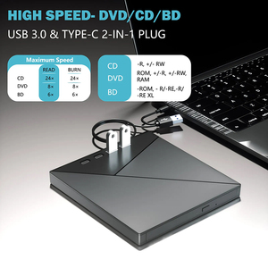 多功能外置DVD RW 7合1光驱光盘-/+ RW播放器，带USB Type-C SD TF读卡器便携式笔记本电脑刻录机 - Product Image 5