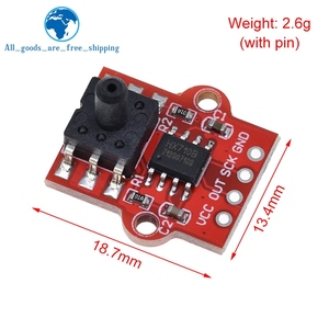 DC 3,3 V 5V 0-40KPa Módulo de sensores de presión de aire barométrico digital Conectar tubo suave de 2,5mm para Arduino - Product Image 2