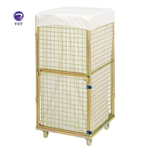 Çinko kaplama kaplama kenarları kat verimli taşıma yuvalama keten rulo kafes arabası - Product Image 1