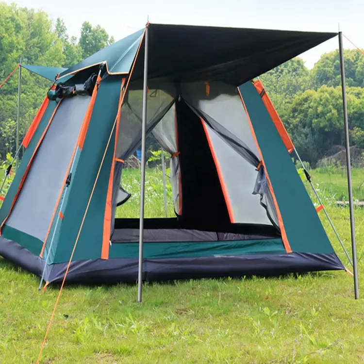 YUANFENG camping al aire libre de cuatro de la ventana de la tienda para 2-3 de los pueblos