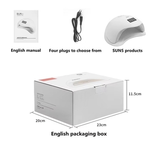 专业指甲用品便携式48w Sun5手指紫外发光二极管指甲灯指甲油烘干机凝胶灯