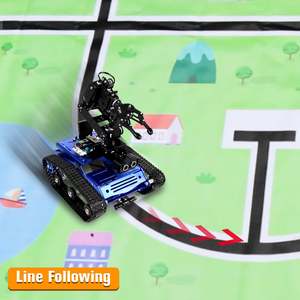Hiwonder Tankbot traccia auto Robot caricato con braccio robotico per la programmazione STM32 - Product Image 5
