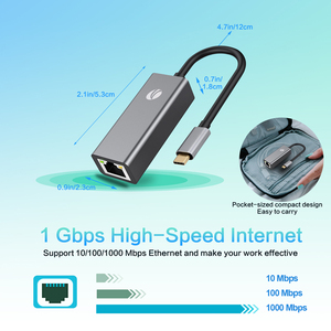 Stokta USB tip C Gigabit Ethernet adaptörü RLT çip Windows için 1000Mbps RJ45 USB3.1 ağ kartı - Product Image 2