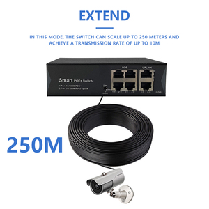 fabrikpreis 100 m 4 port netzwersschalter mit 2 10/100 m uplink port poe switch - Product Image 2