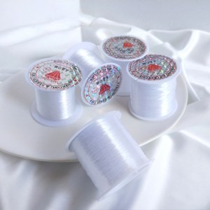 用于珠宝制作和手镯制作珠宝发现和组件的透明非弹性珠绳无弹力手链绳 - Product Image 4