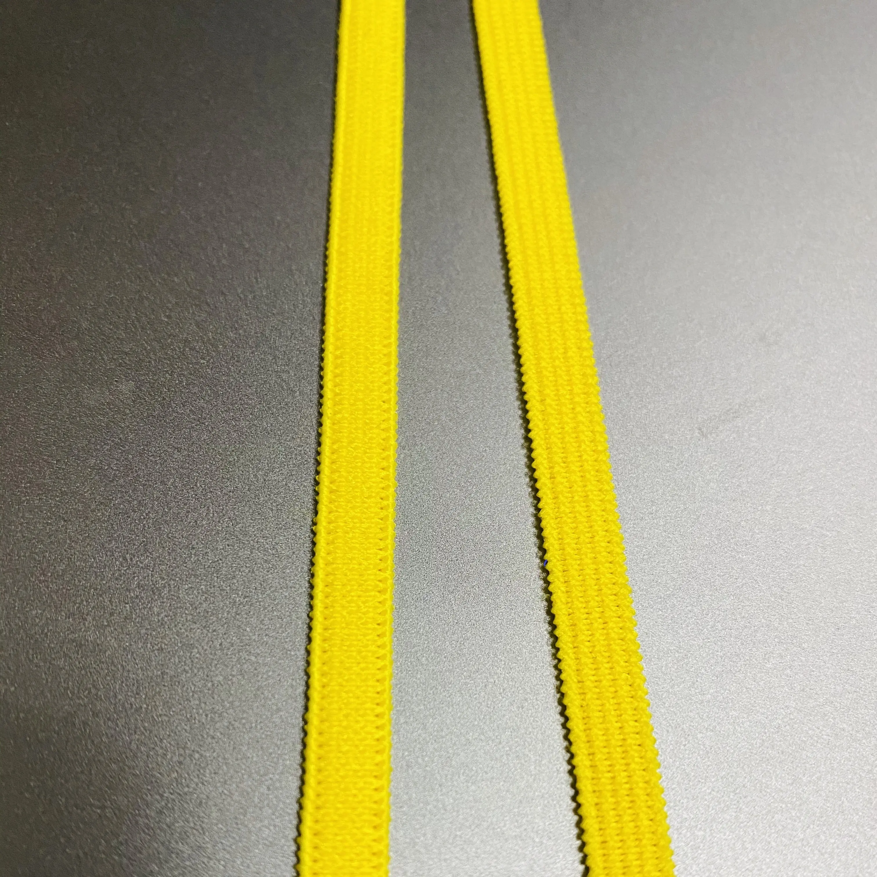 6mm Polyester Spandex Elastic Yellow ear strap for Medical elastic