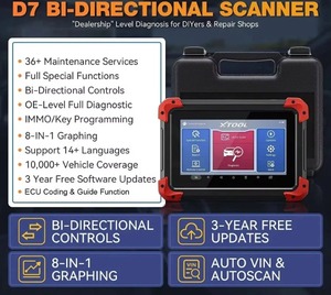 XTOOL D7 strumento diagnostico sistema completo ECU codifica controllo bidirezionale Scanner automobilistico ABS Bleed Auto VIN Scan aggiornamento gratuito - Product Image 6