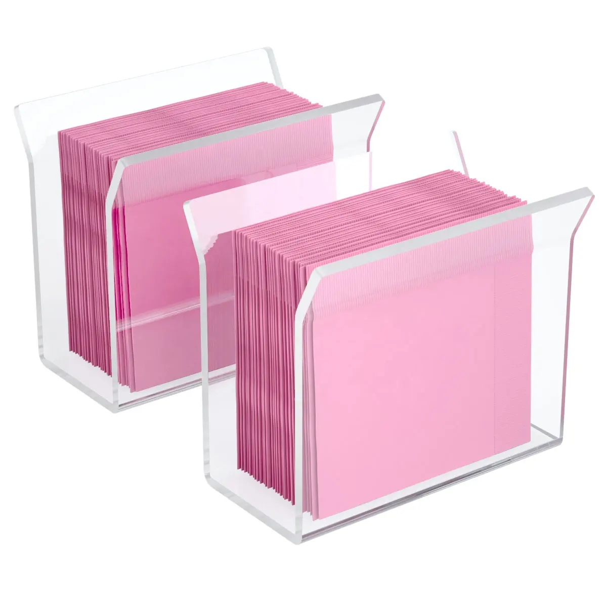 Acryl Tissue Holder Luxus Custom Tissue Box Kunststoff Gesichts Serviette Spender für Restaurants Tisch