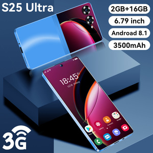 Android 8.1 cep telefonu S25UItra 6.79 inç yüksek çözünürlüklü ekran cam arka kapak ucuz 3G cep telefonu 2GB + 16GB akıllı telefon - Product Image 5