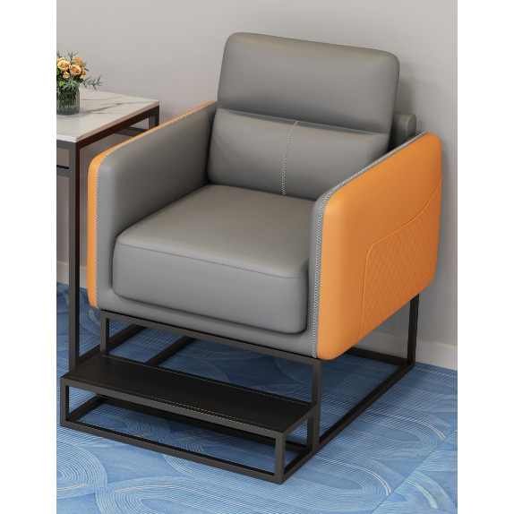 Sofá individual de 60 cm de alto (estructura negra)