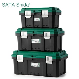 增强塑料工具箱单层15英寸工具包无托盘定制尺寸耐用家用储物盒 - Product Image 4