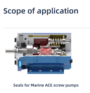 Biển ACE vít bơm quay qua lại con dấu PTFE đầy sợi carbon 025n3ntbp trục con dấu đôi môi mùa xuân con dấu - Product Image 3