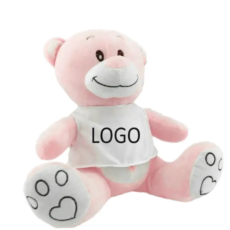 Custom Stuffed Animals Mascot Pink And Blue T-Shirts Fat Led Big Huge Giant Panda China Chubby Plush Gifts Names Teddy Bear Toys