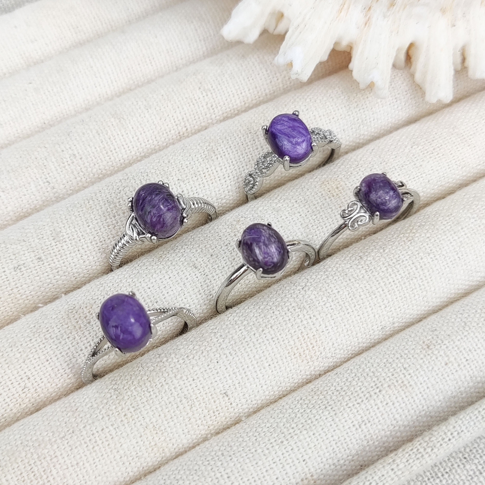 Charoite - silver
