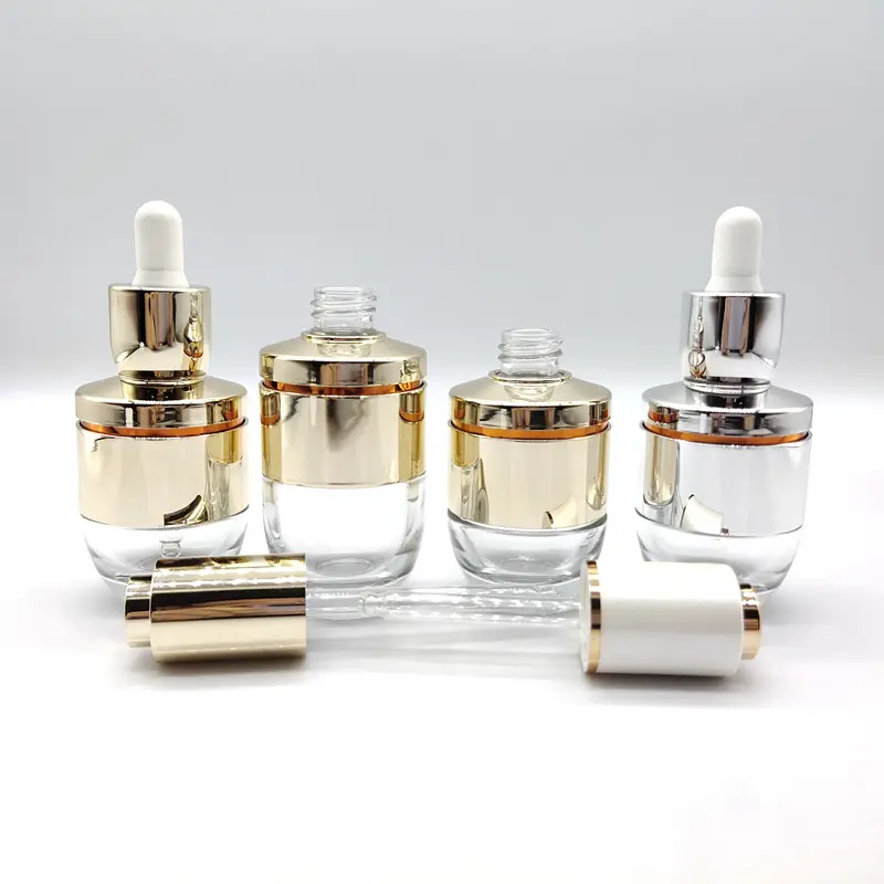 Groothandel 30Ml 50Ml Hoogwaardige Cosmetische Olie Glazen Druppelfles/Huidverzorgingsverpakking/Luxe Cosmetische Verpakkingen