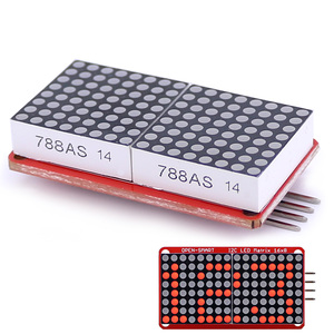 OPEN-SMART 0.8 "pollici 16x8 I2C LED modulo Display a matrice di punti rosso LED per Arduino